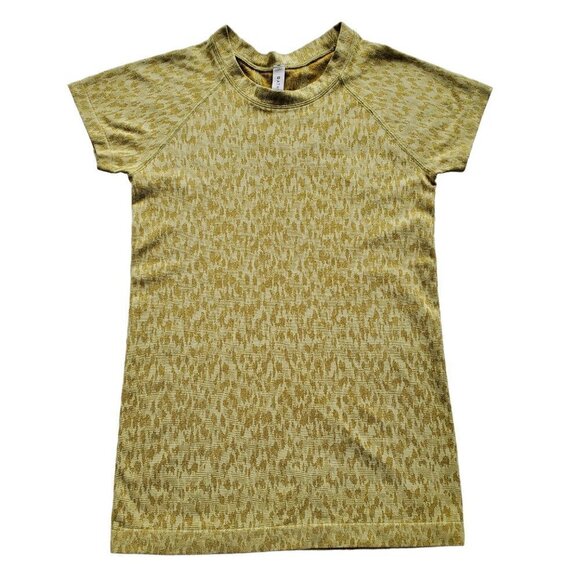ATHLETA Momentum Allure Lemon Lime Animal Print Tee XXS - Picture 4 of 14